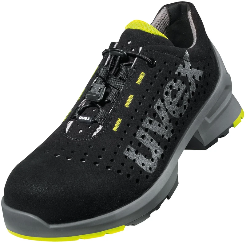 Uvex 1 Work Shoe - Safety Trainer S1 SRC ESD - Lime/Black - Size 16