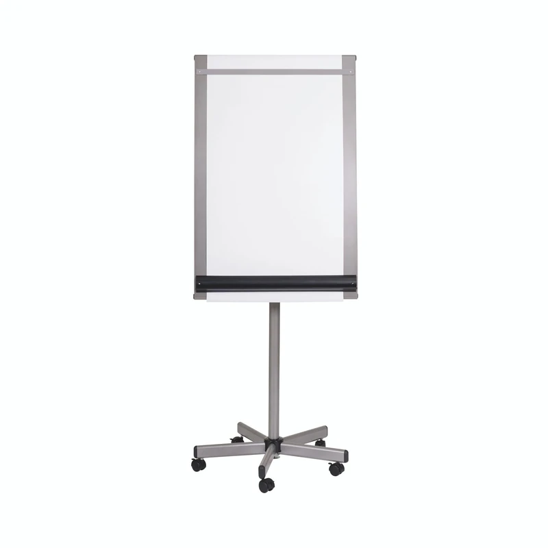 Bi-Office Mobile Easel Roll Up, Magnetic, Silver Curved Frameless, 70 x 100 cm (Euro size)