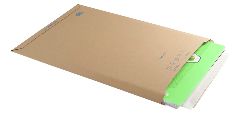 Blake Purely Packaging 353 x 250 mm Corrugated Envelopes Plastic Free Peel & Seal Tamper Evident Recycled (PCE40) Brown Kraft - Pack of 100