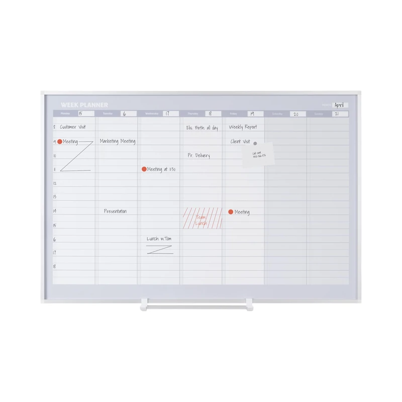 Bi-Office New Generation Magnetic Perpetual Lot Planning L90 x 60 cm Grey