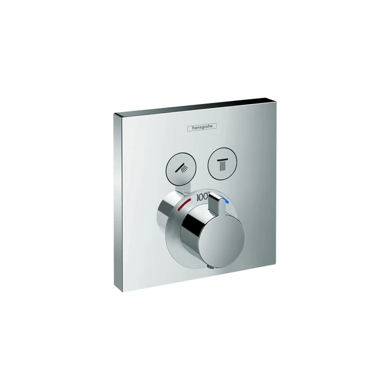 Hansgrohe 15763001 Thermostatic Trim 2 Function Finish, Chrome, S