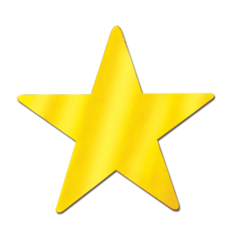 Beistle 55838-GD 36-Piece Foil Star Cutouts, 9-Inch
