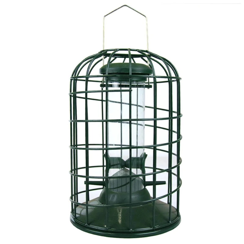 RSPB - Bird Seed Feeder, Hanging Bird Feeder, Easy to Clean, Caged and Squirrel Proof, Suitable for Year-Round Feeding, Quick Assembly, Durable