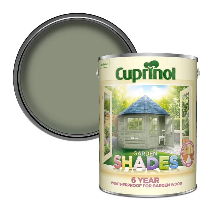 Cuprinol CUPGSWIL5L 5 Litre Garden Shades Paint - Willow