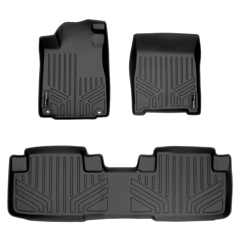 MAXLINER Floor Mats 2 Row Liner Set Black for 2012-2016 Honda CR-V