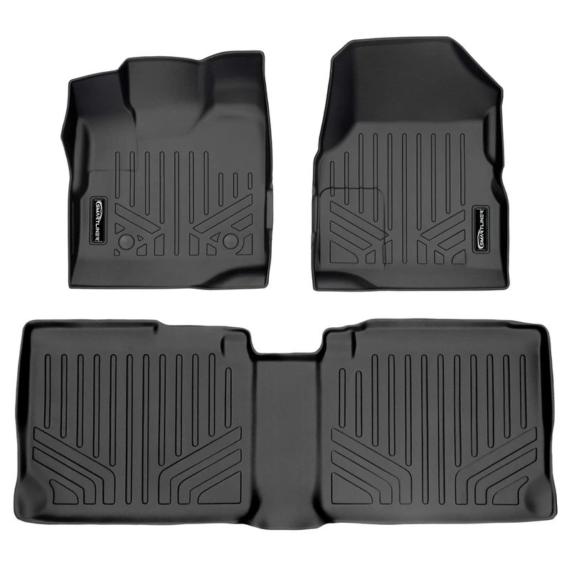 MAX LINER MAXFLOORMAT Floor Mats for Equinox/Terrain (2012-2017) Complete Set (Black) (Dual Floor Post)