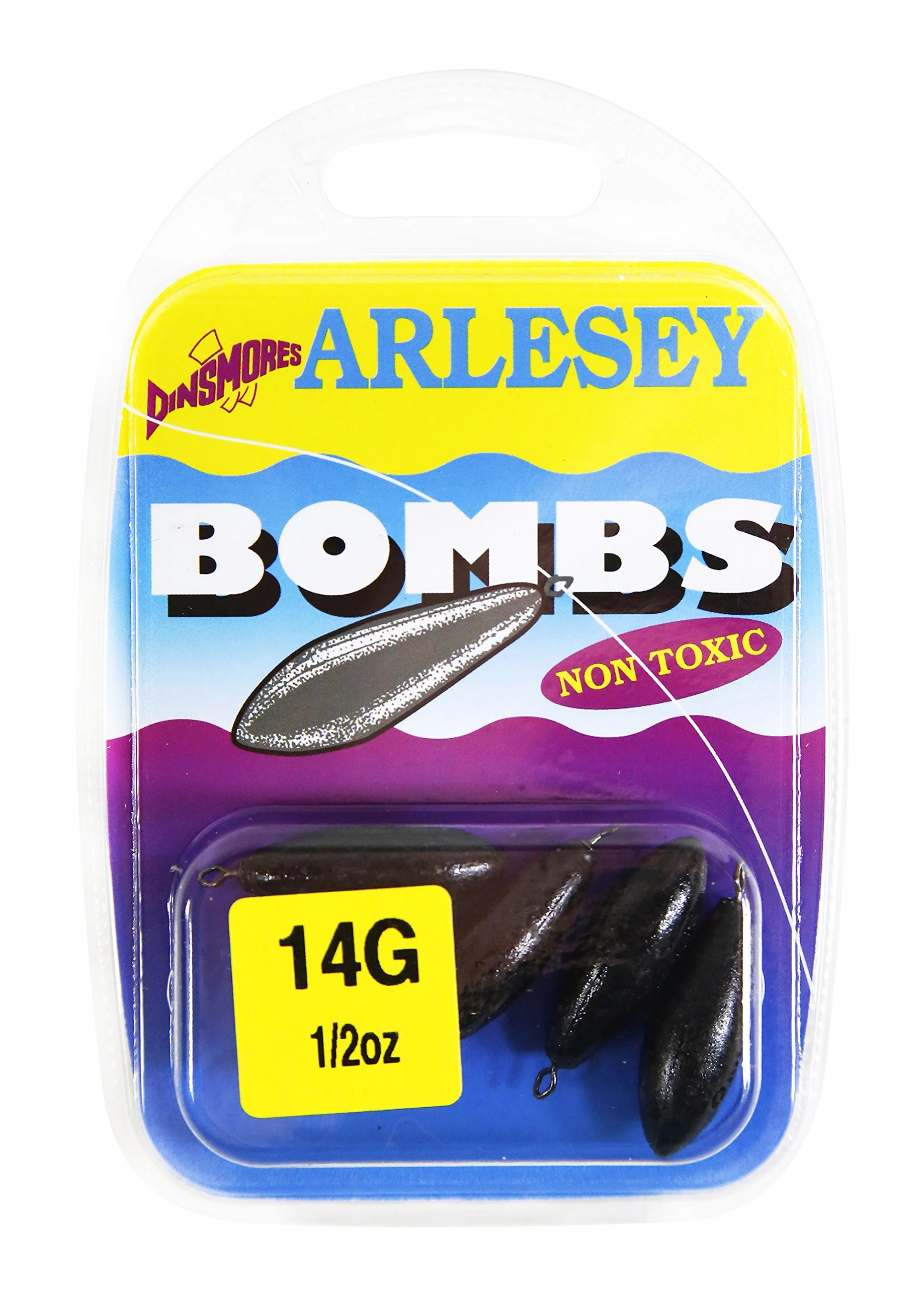 Dinsmores Non Toxic Arlesey Bomb Sinker - Black, 14 g