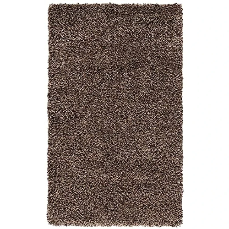 Safavieh Shaggy Indoor Woven Runner Area Rug, California Shag Collection, SG151, in Mushroom, 69 X 152 cm for Living Room, Bedroom or Any Indoor Space