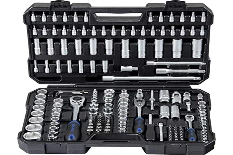 Projahn 8663 Socket Spanner Case ¼ Inch + 3/8 Inch + ½ Inch 182-Piece 48-Tooth Ratchet - Image 1