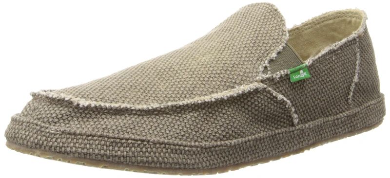 Sanuk Mens Rounder Loafers-Shoes, Brown, 12 UK