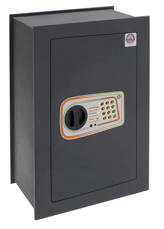 Domus DL/7 Wall Safe with Lock, Electronic Lock, Dark Grey