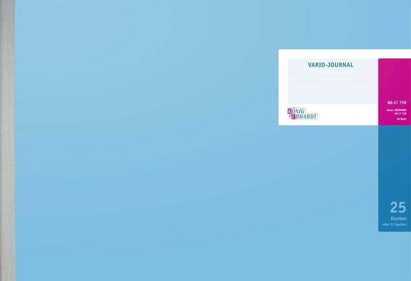 Schneider BAIER, & journalblock Journal Diary Journal, Vario-Carte Varnished in German 'Viel Glück.'