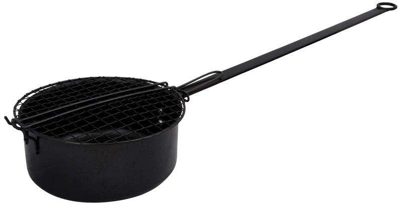 Fallen Fruits FF157 Steel - Popcorn Pan - Outdoor, Grey, 69.7 x 18 x 9.3 cm