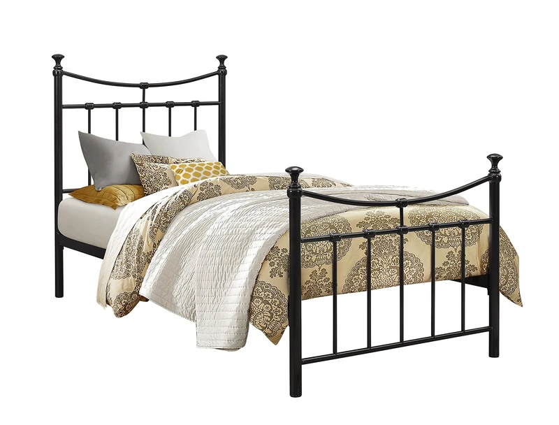 Birlea Emily 3ft Single Metal Bed, Black