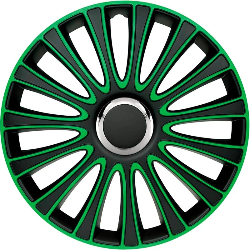 AutoStyle Set wheel covers LeMans 13-inch black/green