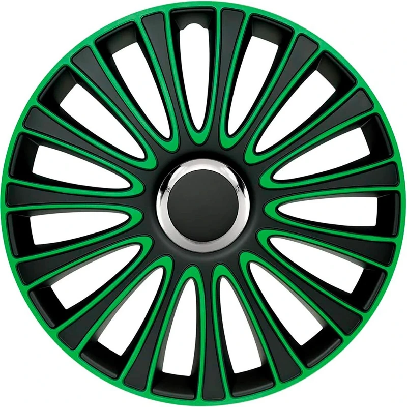AutoStyle Set wheel covers LeMans 14-inch black/green