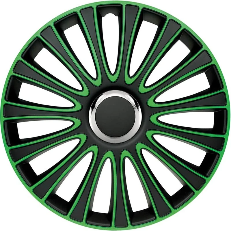 AutoStyle Set wheel covers LeMans 15-inch black/green