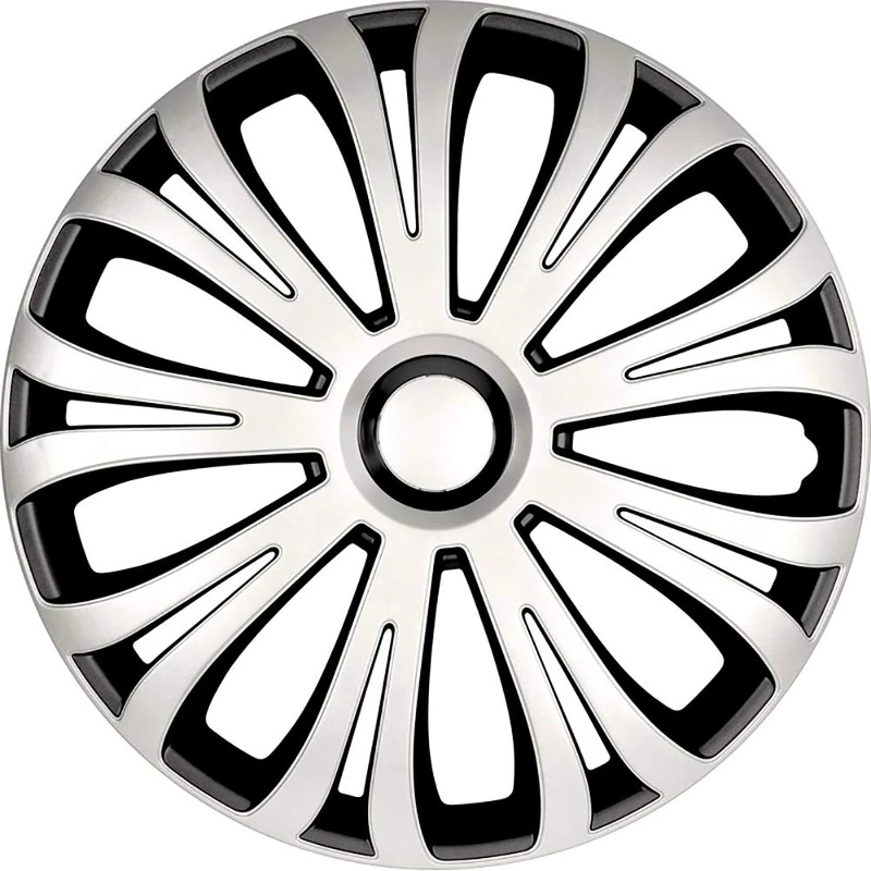 AutoStyle Set of 4 wheel covers Avera 13-inch silver/black - Image 1