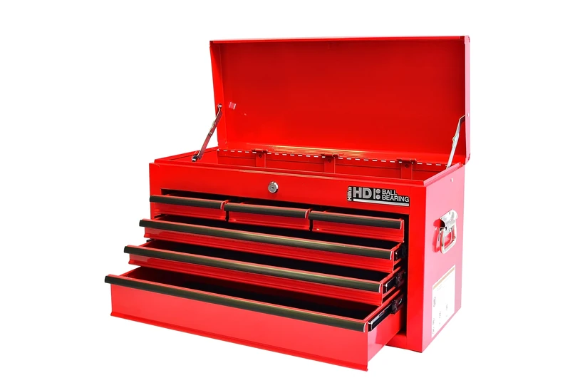 Hilka G208C6BBS BBS Heavy Duty 6 Drawer Tool Chest, Red, Medium
