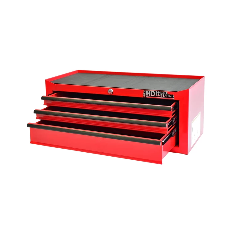 Hilka G301C3BBS - Durable 3-Drawer Tool Chest,Red