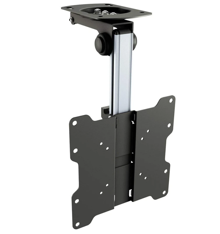 RICOO Ceiling TV Bracket Tilt Swivel 13-33 Inch Universal VESA 75x75-200x200 Hinged Mount Folding D0122 Television Holder also Curved Screens