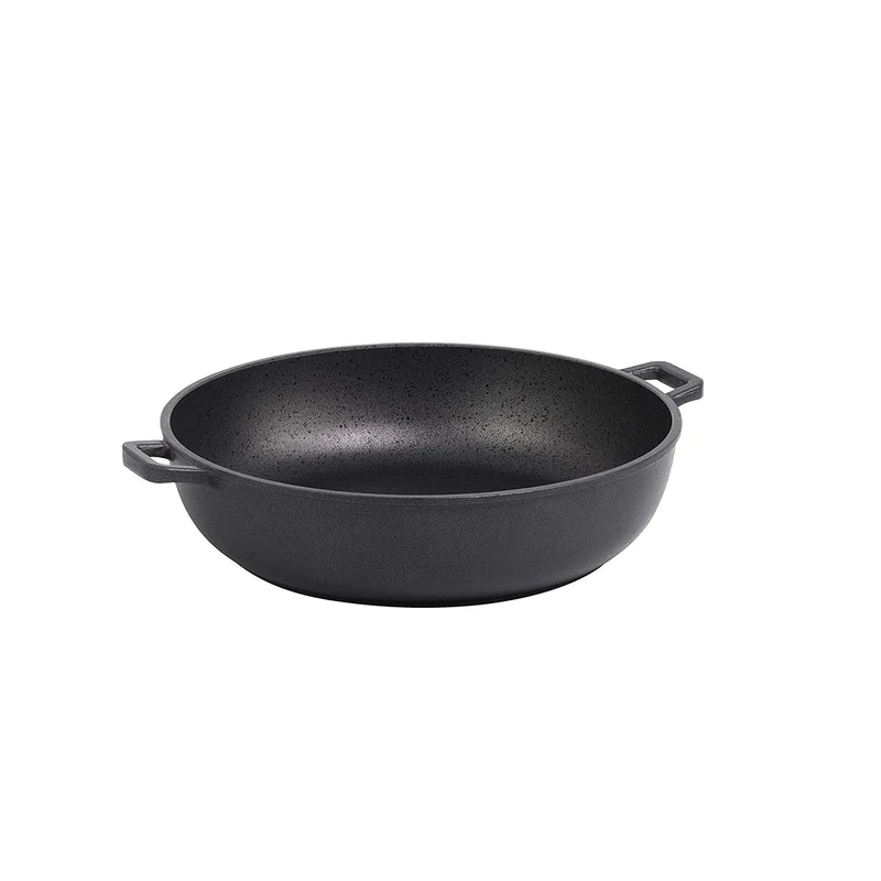 De Buyer Choc Extreme Sautepan with 2 Handles, 36 cm, Black