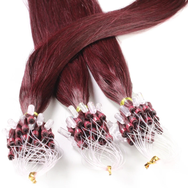 Just Beautiful Hair and Cosmetics, 25 Remy Loop Hair Extensions 1 g, 50 cm with Micro-Rings