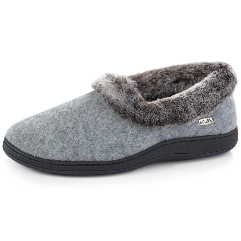 Acorn Women's Chinchilla Collar, Stone, 6.5-7.5
