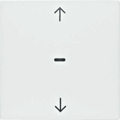 Hager – Single Key Blind AM Without B White Polar Gloss