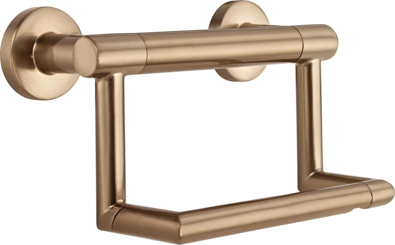 Delta Faucet 41550-CZ Contemporary Tissue Holder/Assist Bar, Champagne Bronze