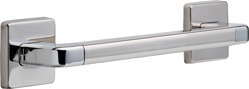 Delta 41912 Modern Angular Decorative ADA 12 in. x 1.25 in. Grab Bar, Chrome - Image 1