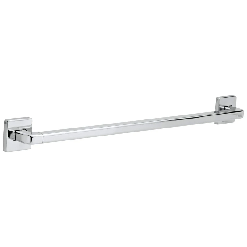 Delta Faucet 41924 Wall Mounted Modern Angular 24" x 1.25" ADA Decorative Grab Bar in Chrome