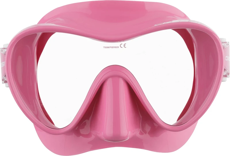 Cressi F1 - Frameless Diving Mask F1 - Snorkel Mask, Adult Unisex - Anti-Fog Glass Lens - Silicone Skirt Comfort - Pink - One Size
