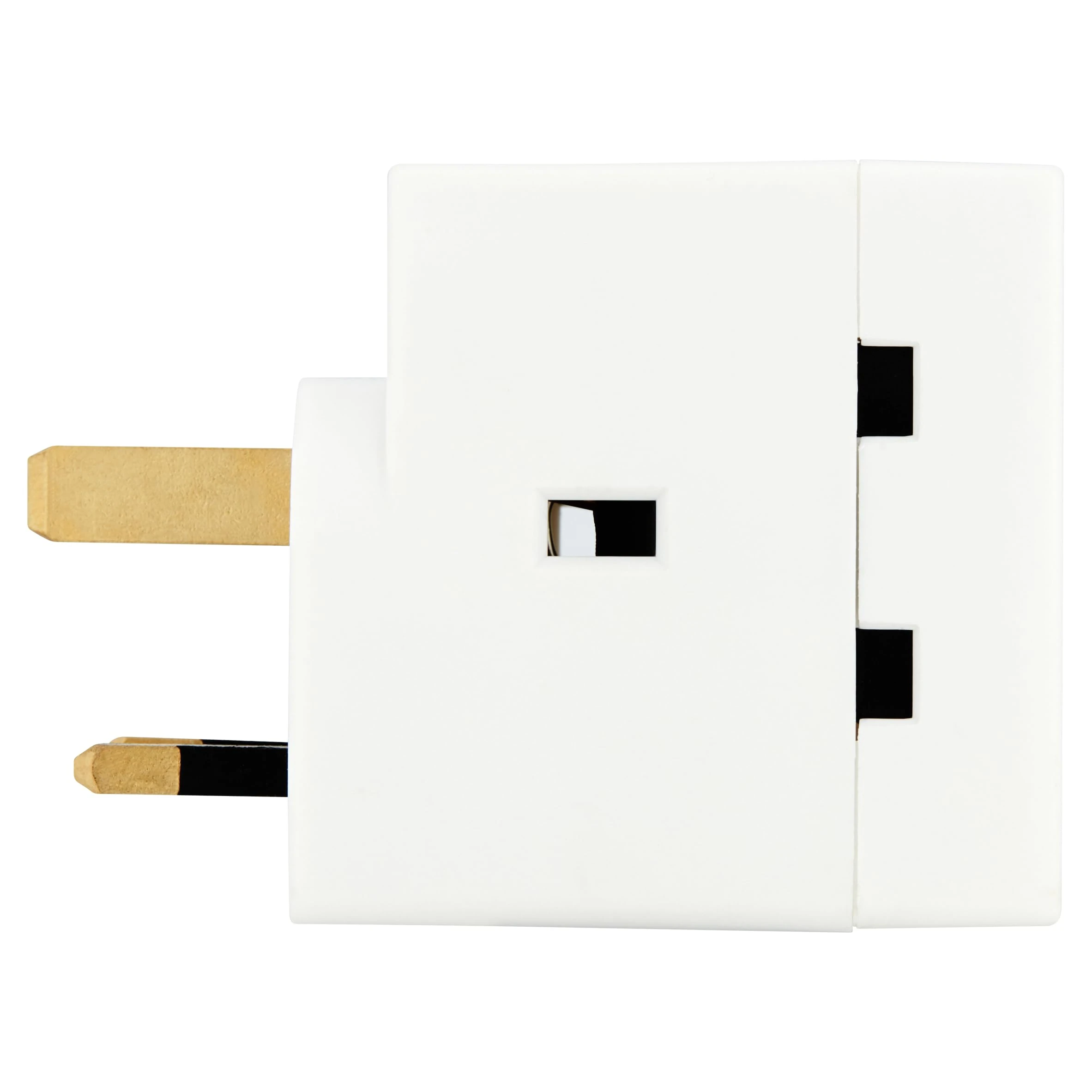 Status 3 Way Multi Plug Adaptor, UK Type G Plug, 3 Socket Extension Adaptor for Home or Office, White, Pack of 1 (3WABULK8)