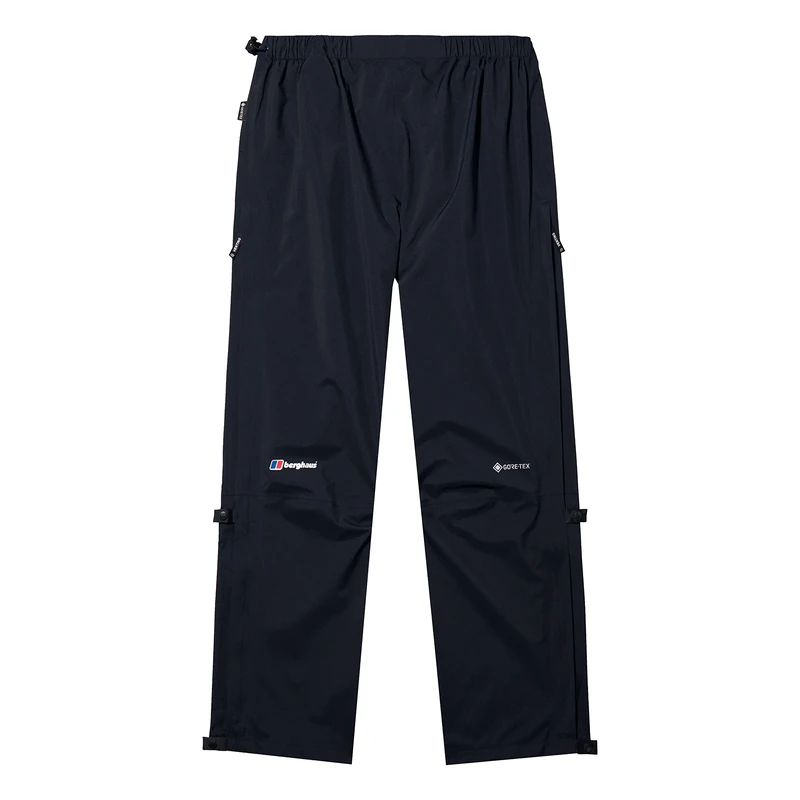 Berghaus Men's Paclite Gore-Tex Waterproof Overtrousers | Lightweight | Durable |, Black
