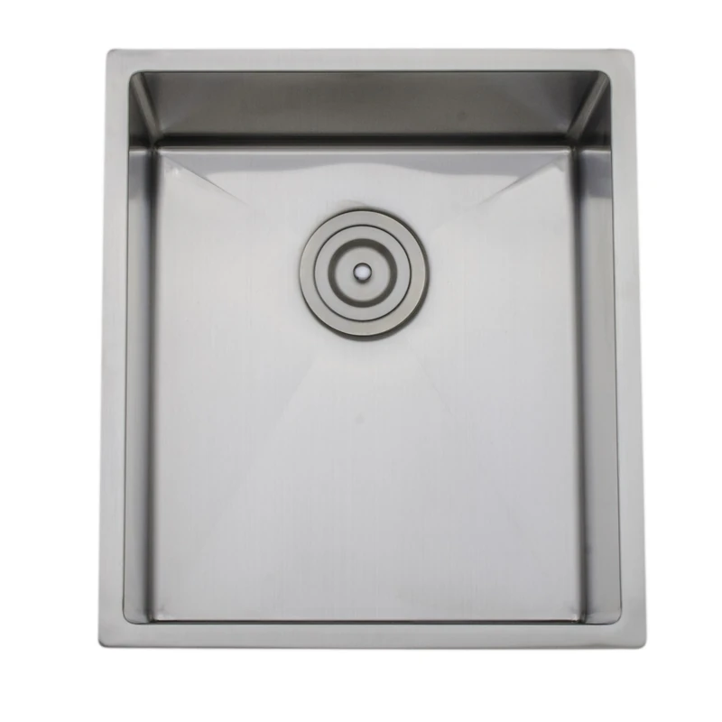 Wells Sinkware SSU1618-8 18-Gauge Undermount Single Bowl Kitchen Sink, Stainless Steel