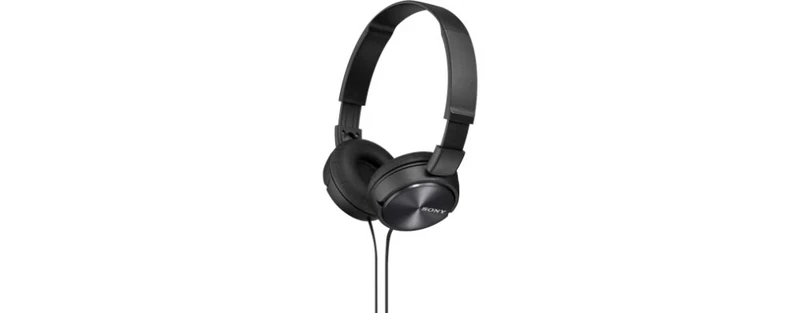 Sony MDR-ZX310 On-Ear Wired Headphones - Swivel Fold, Metallic Black