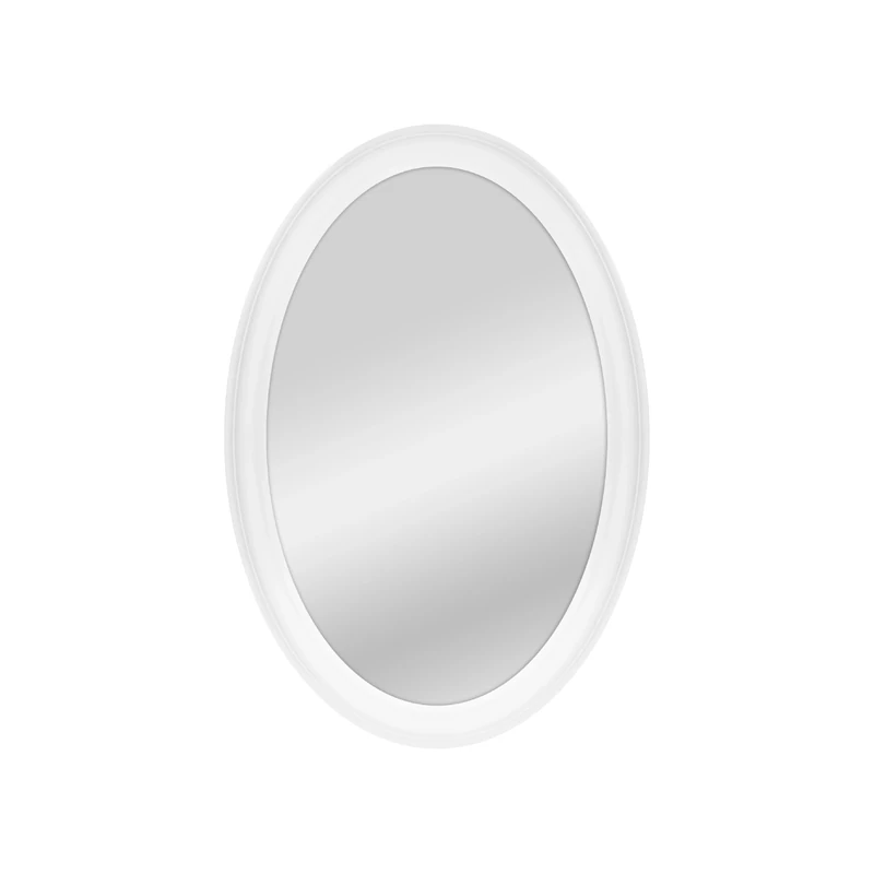 MCS 20458 Oval Wall Mirror, 21 x 31 Inch, White - Image 1