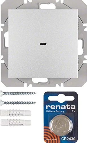 Hager – Push Button Surface Simple usbquicklink SM Without B Aluminium