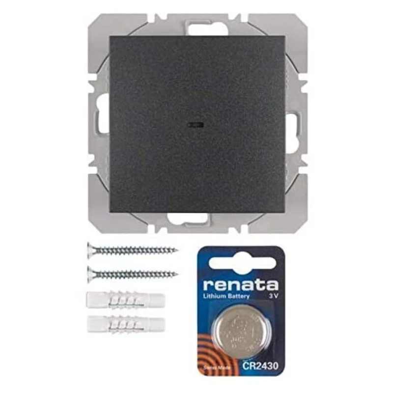 Hager – Push Button Surface Simple usbquicklink SM Without B Anthracite