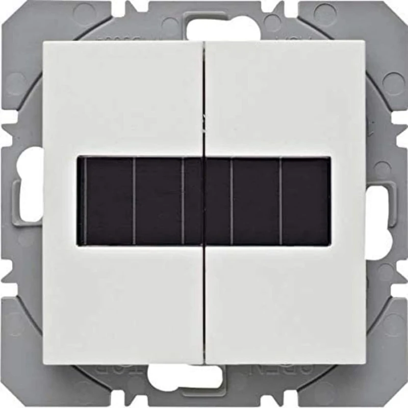 Hager – Push Button Surface Double Solar usbquicklink Without B Polar White Matte