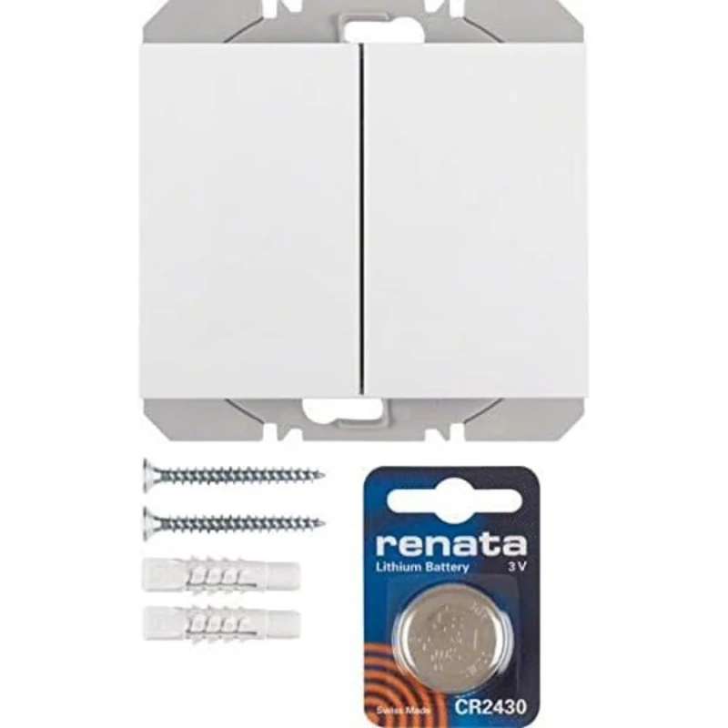 Hager – Push Button Surface Double usbquicklink SM K1 White Polar Brightness