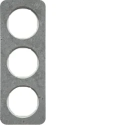 Hager Frame 3 Elements R1 Hormigon/White Polar - Image 1