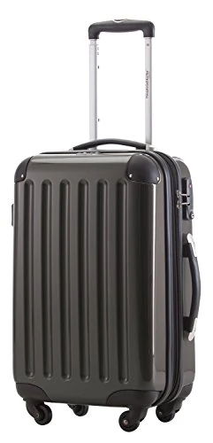 HAUPTSTADTKOFFER - Alex - Hardshell Hand Luggage, Cabin Suitcase, 4 Wheels, TSA, 55 cm, 42 liters, Graphite