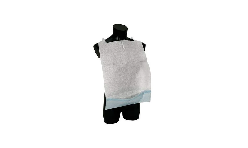 Prosanitas Disposable Bibs with Pocket - Box of 500 Units - Image 1