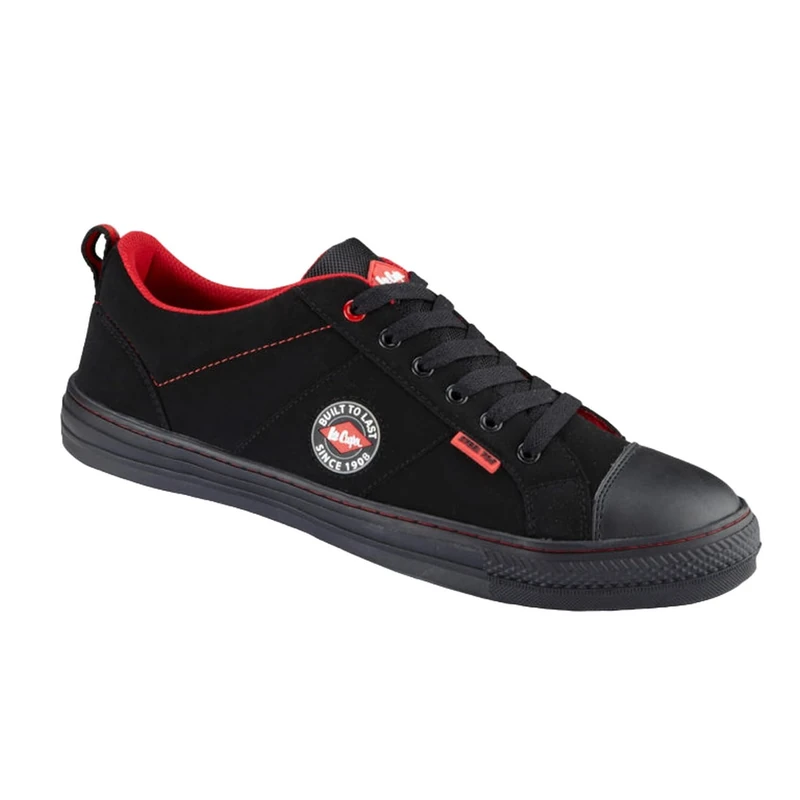 Lee Cooper LCSHOE054 Workwear SB/SRA Retro Baseball Boot, Unisex Modern Styling Safety Boot Work Safety Shoe, Black, 5 UK