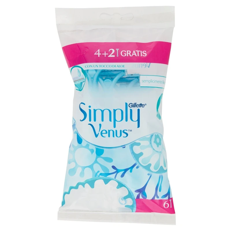 Gillette Venus simply2 4+2 Disposable Razors Pack of 6