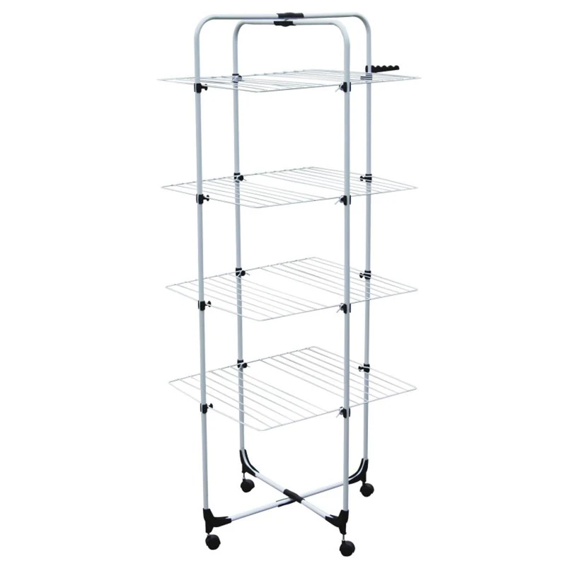 MSV Clothes Airer 4 Levels with Accessories 30 M, bleu. vert. Violet - Image 1