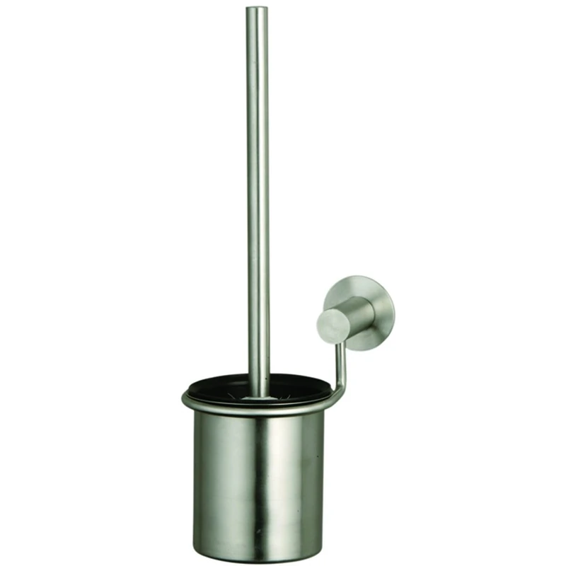 MSV Toilet Brush With Wall Hanger, Grey