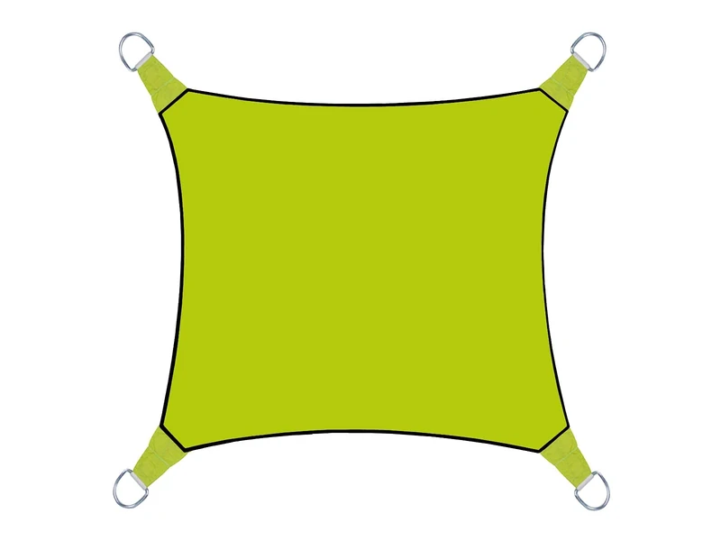 PEREL 3.6 x 3.6 m Square Shade Sail - Lime Green